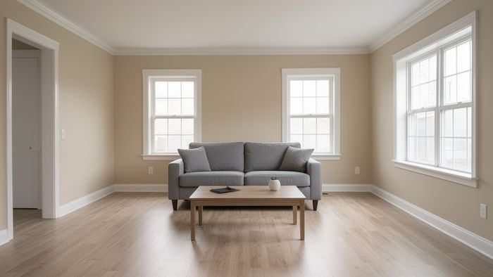 Original room photo before redesign